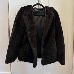 Faux fur jacket